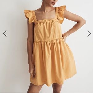 Madewell flutter sleeve dress size s